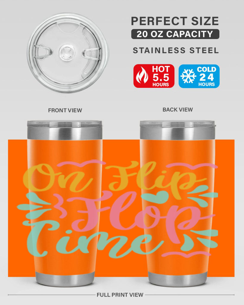 ON FLIP FLOP TIME Style 58#- summer- Tumbler