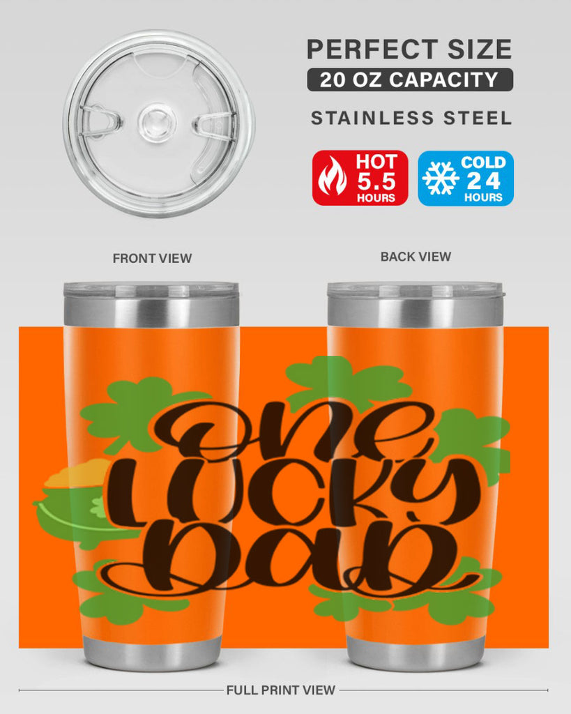 One Lucky Dad Style 43#- St Patricks Day- Tumbler