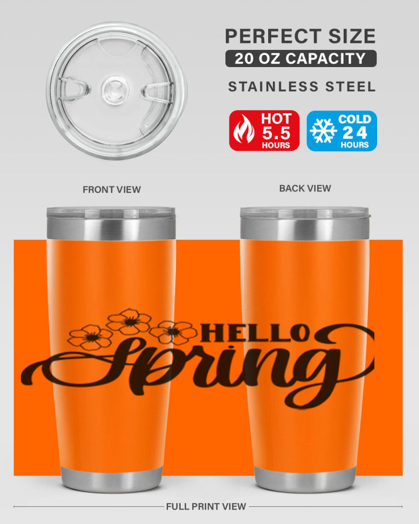 PNG_Hello Spring393#- spring- Tumbler