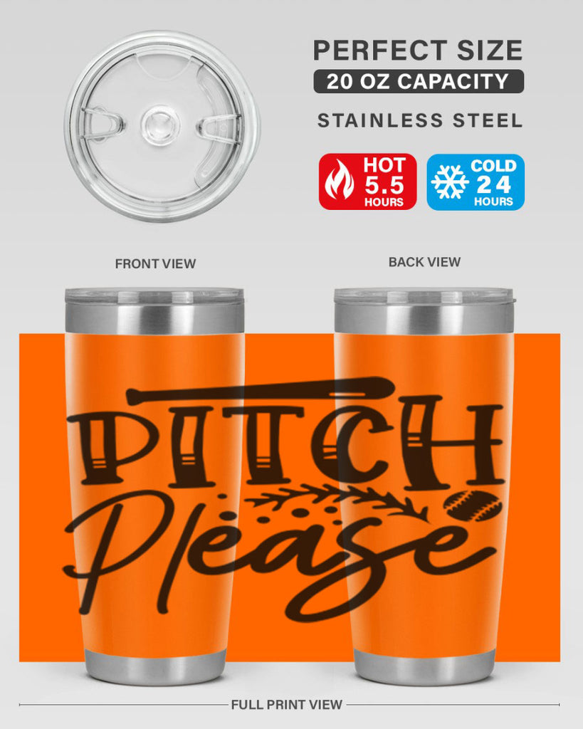 Pitch Please 2037#- baseball- Tumbler