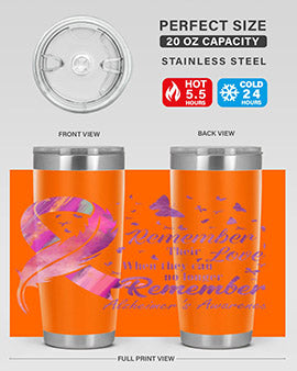 Remember heir Love Alzheimer Awareness 213#- alzheimers- Tumbler