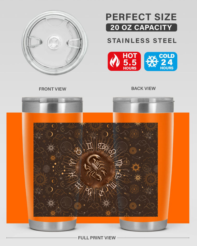 Scorpius Straight 466#- zodiac- Tumbler