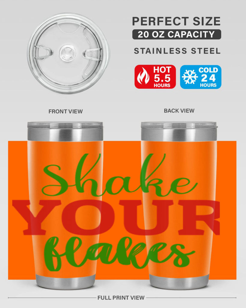 Shake Your Flakes 355#- winter- Tumbler