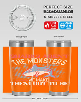Sharks aren’t the monsters we make them out to be Style 24#- shark  fish- Tumbler