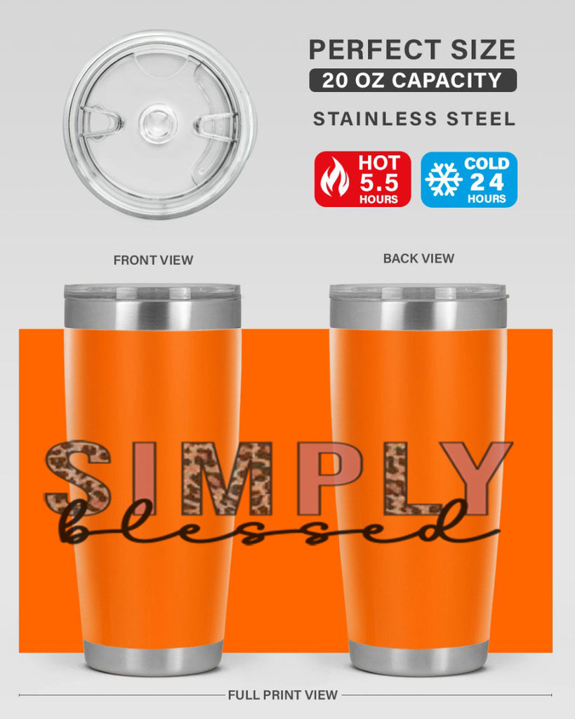 Simply blessed 575#- fall- Tumbler