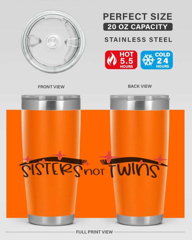 Sisters Not Twins Style 22#- make up- Tumbler