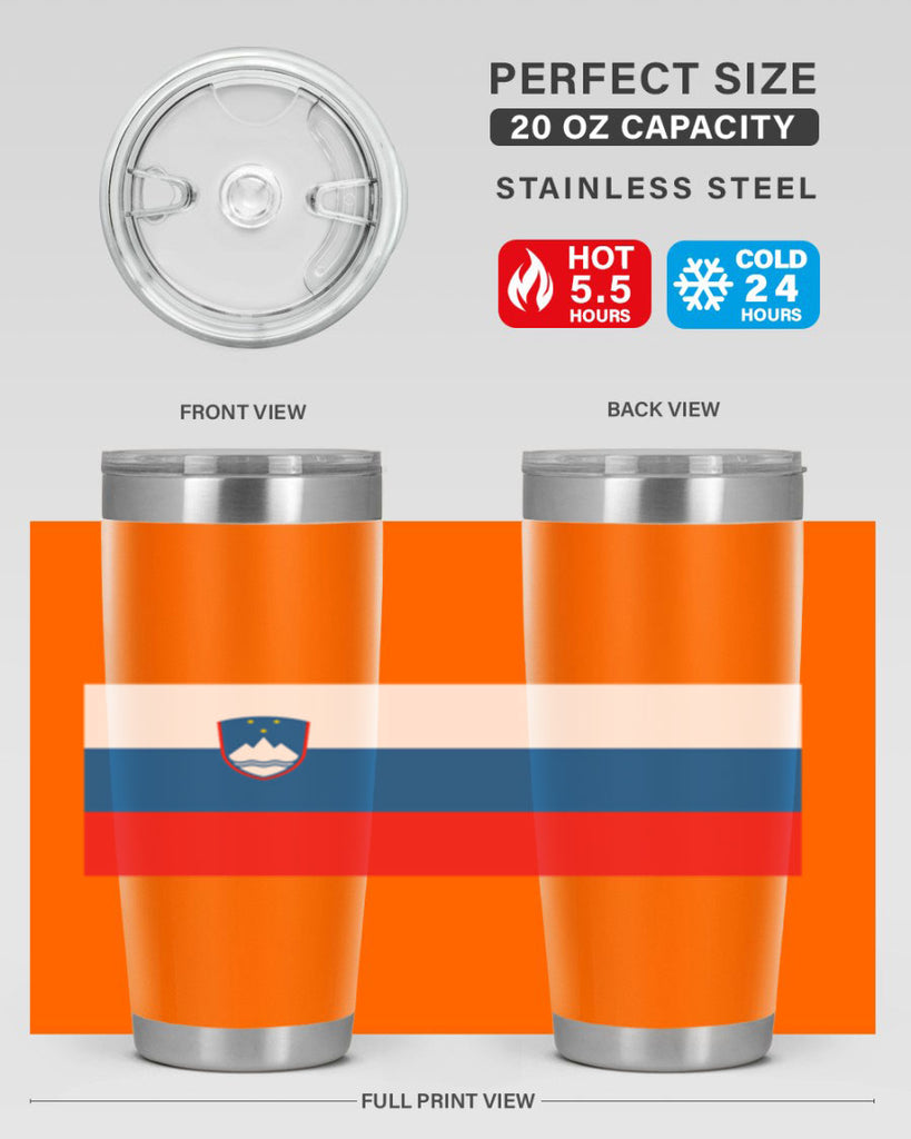 Slovenia 39#- world flags- Tumbler