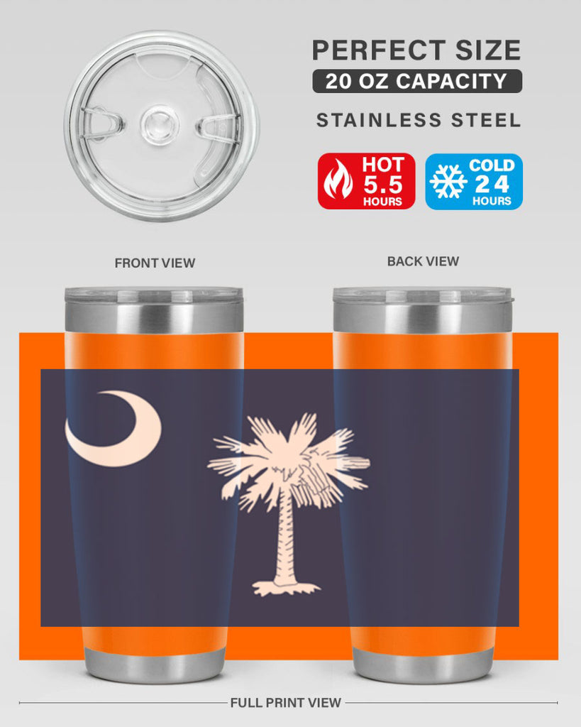 South Carolina 12#- Us Flags- Tumbler