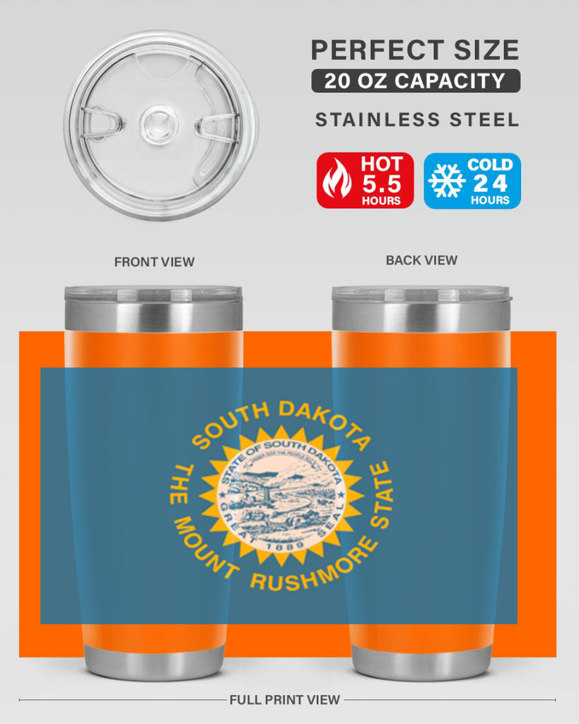 South Dakota 11#- Us Flags- Tumbler