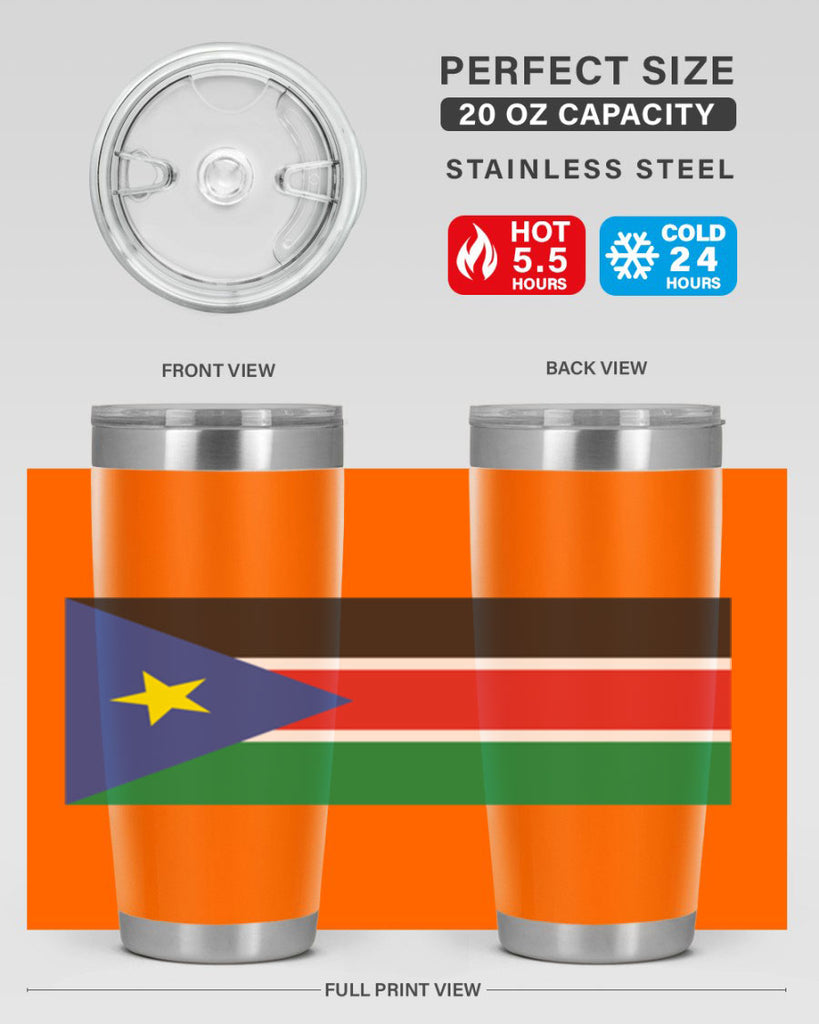 South Sudan 34#- world flags- Tumbler