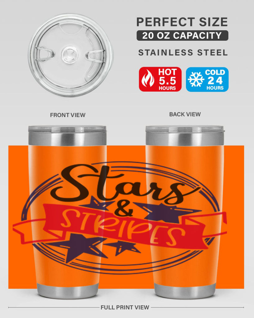 Stars StripeS Style 174#- Fourt Of July- Tumbler