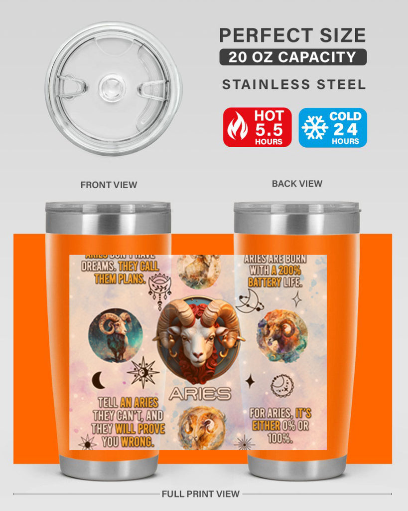 StraightAries 469#- zodiac- Tumbler