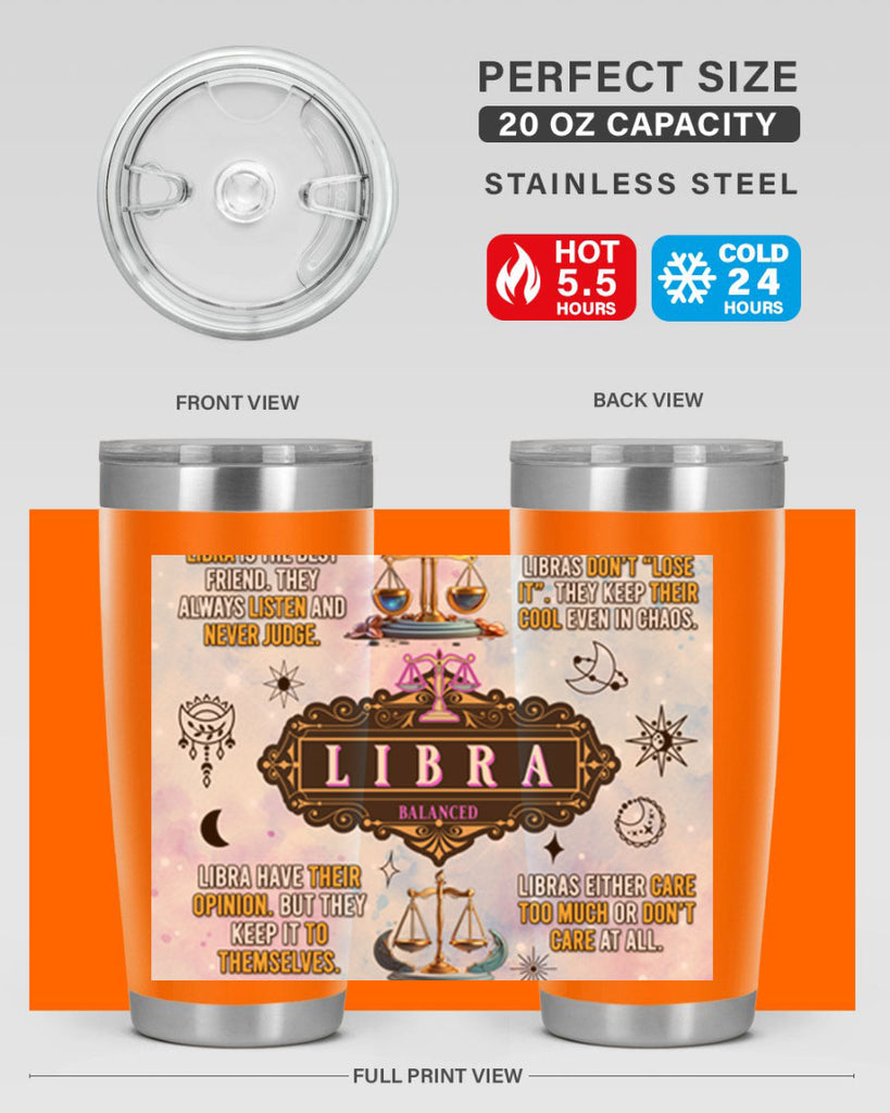 StraightLibra 474#- zodiac- Tumbler