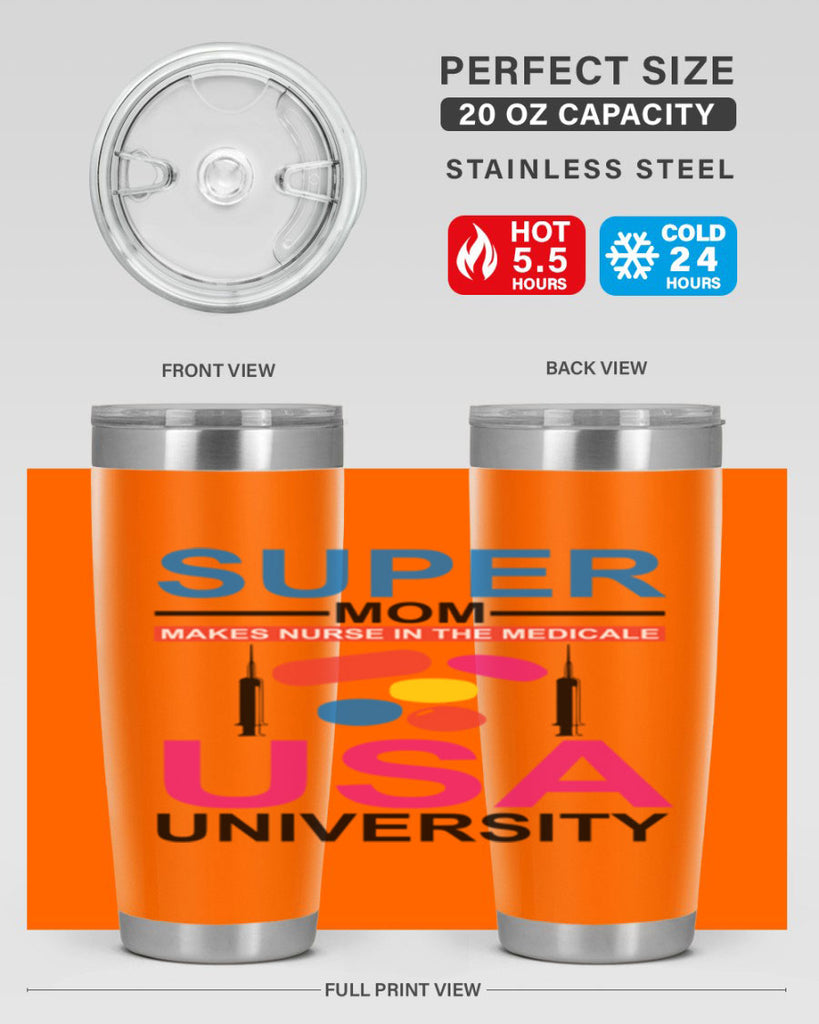 Super Mom Makes Nurse in the Style 333#- nurse- tumbler
