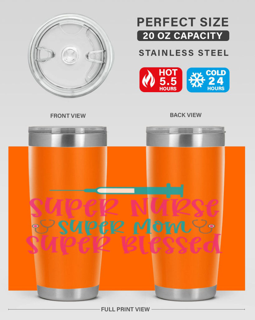 Super Nurse Super Mom Style 347#- nurse- tumbler