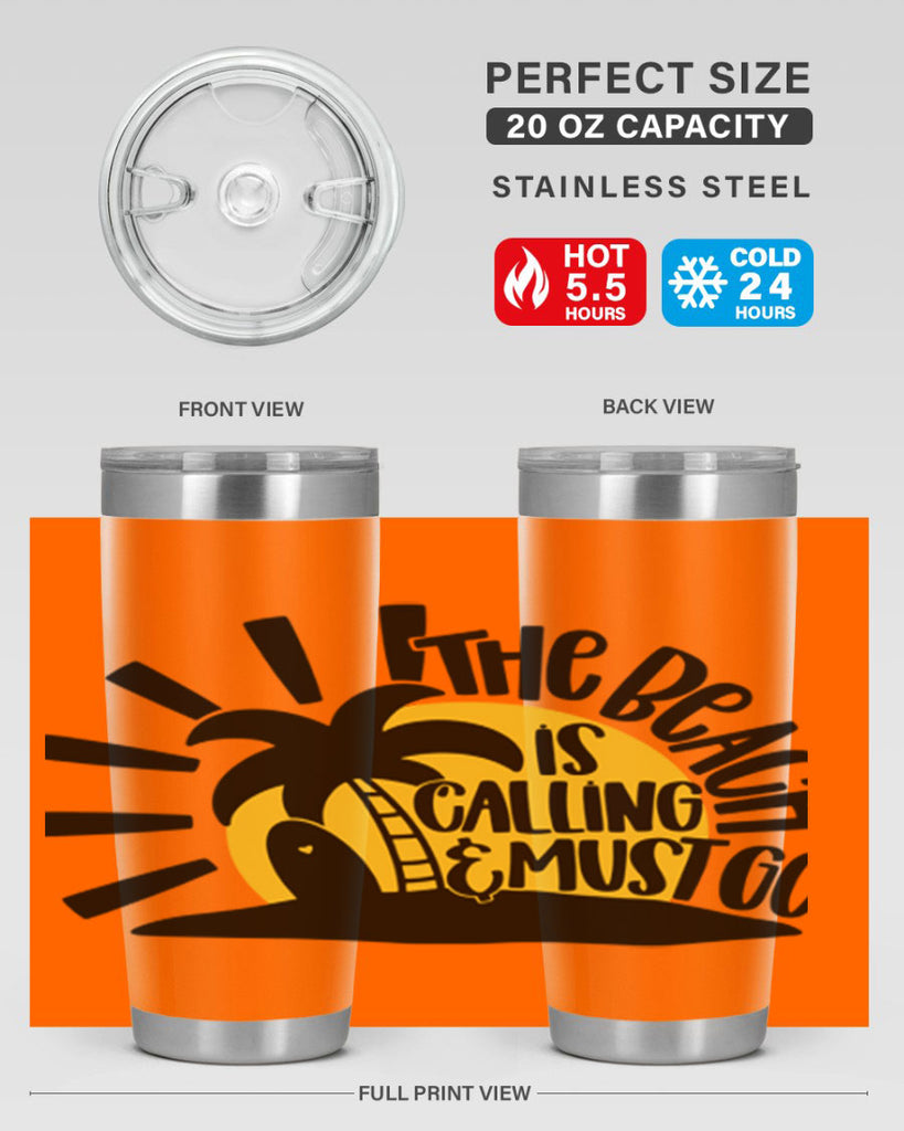 The Beach Is Calling Must Go Style 13#- summer- Tumbler