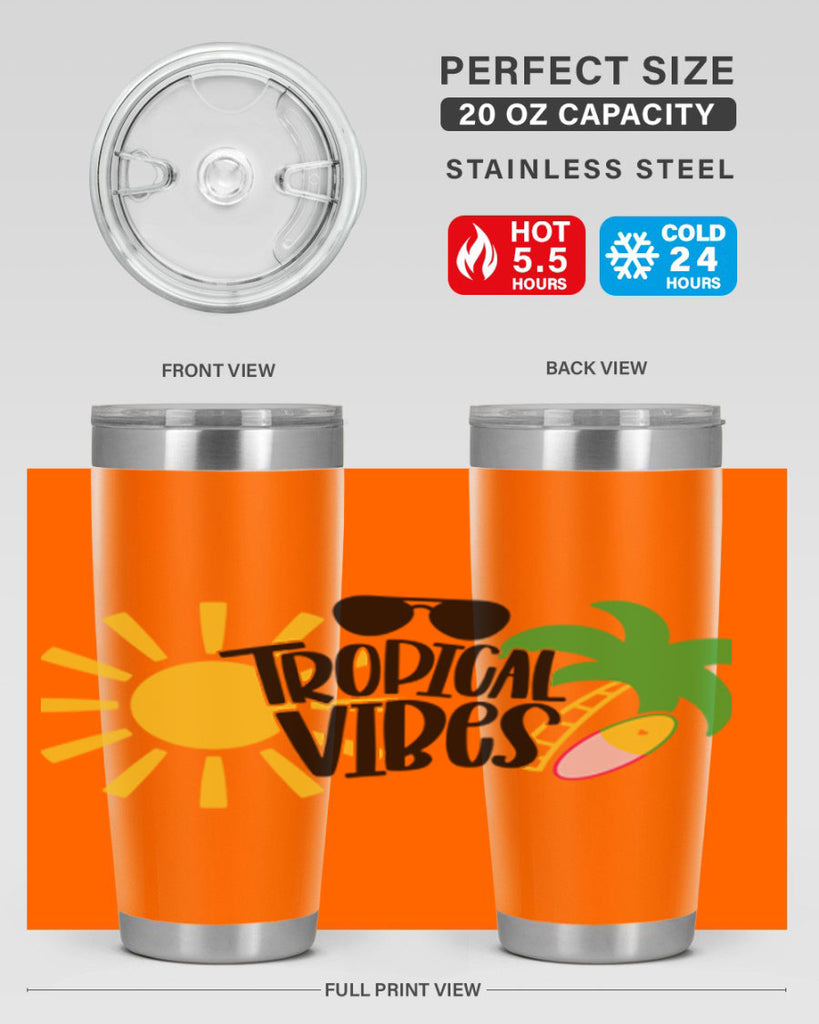 Tropical Vibes Style 9#- summer- Tumbler