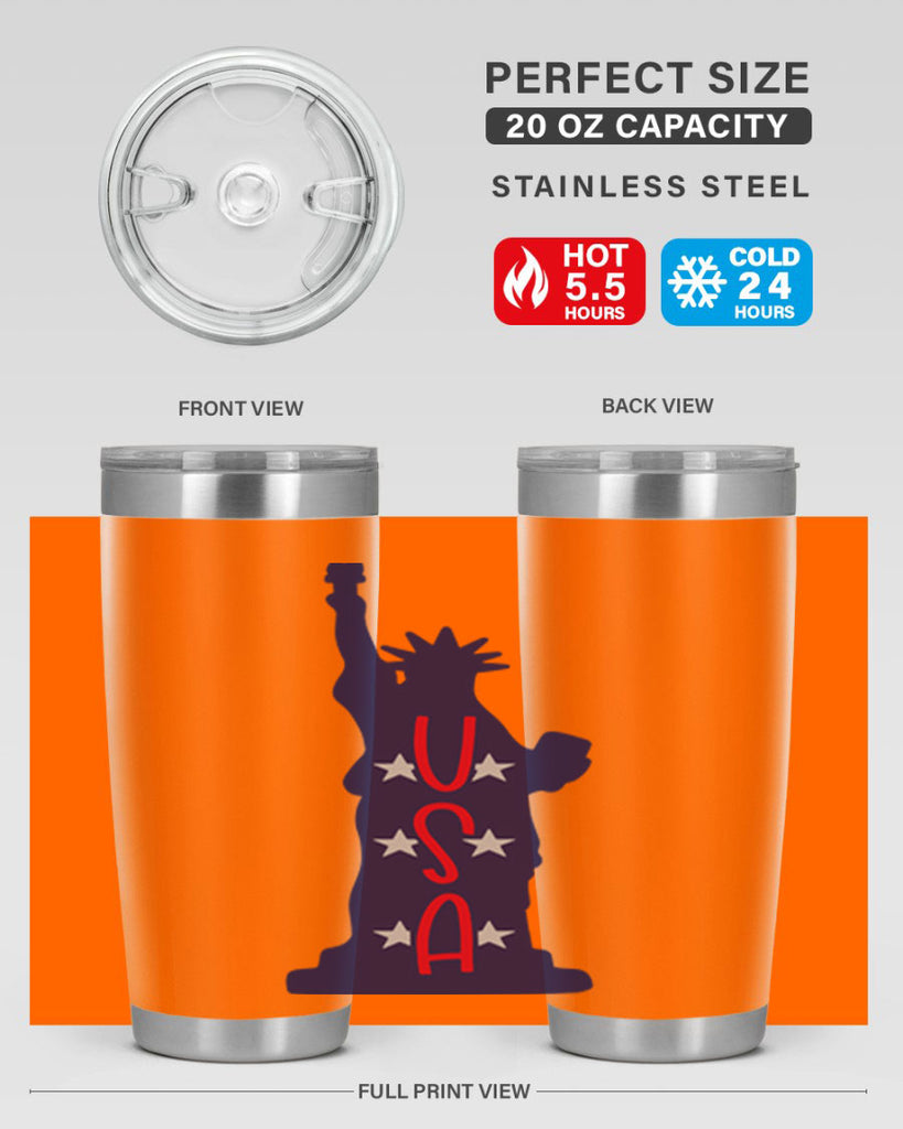 USA Style 181#- Fourt Of July- Tumbler