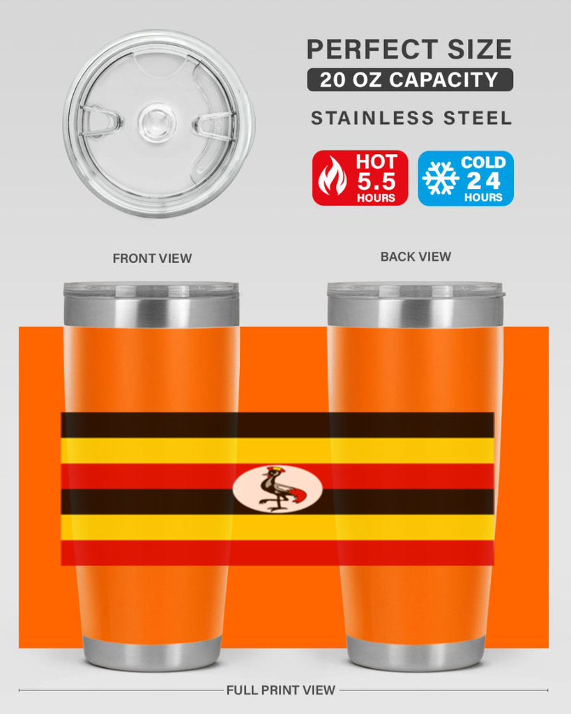 Uganda 14#- world flags- Tumbler