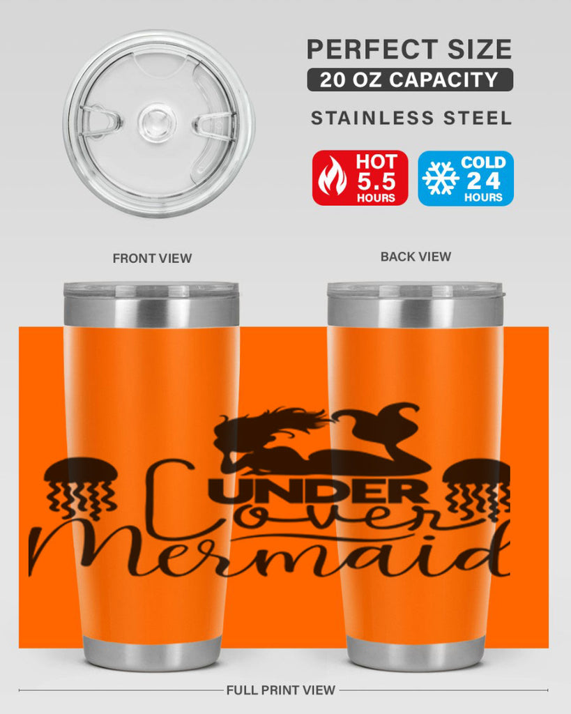 Under Cover Mermaid 642#- mermaid- Tumbler