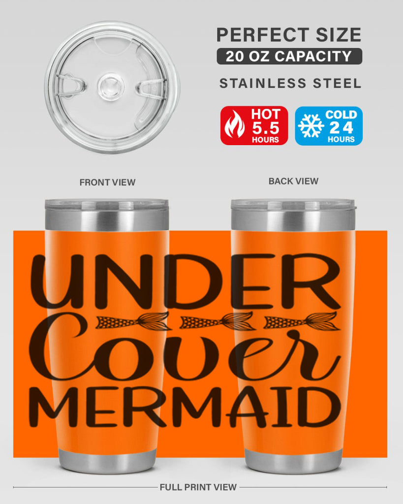 Under Cover Mermaid 647#- mermaid- Tumbler