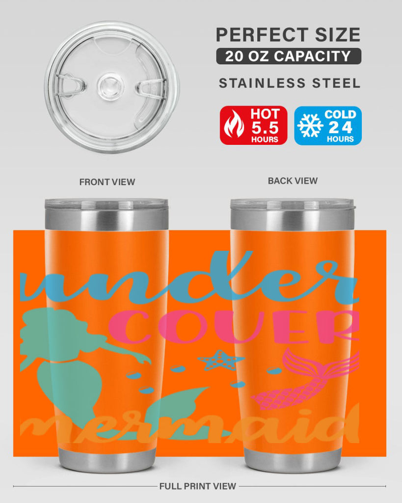 Under Cover Mermaid Design 654#- mermaid- Tumbler