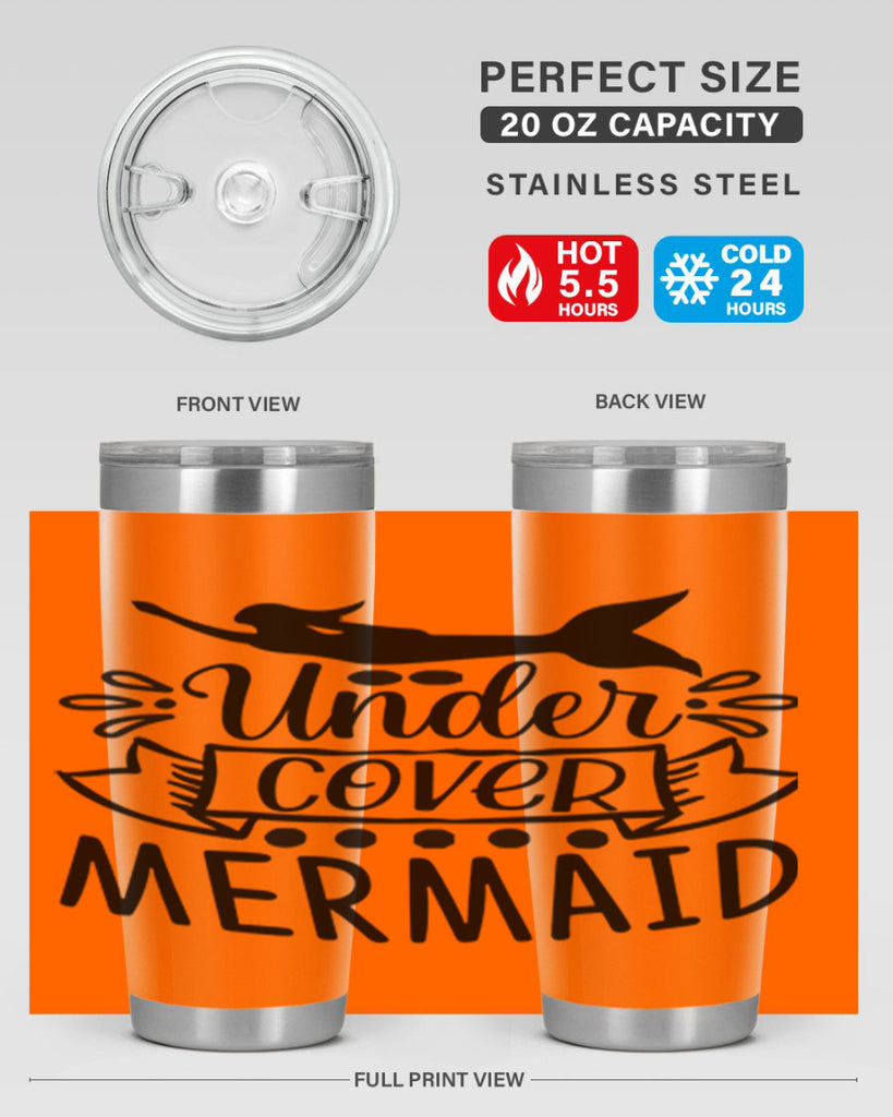 Under cover mermaid 645#- mermaid- Tumbler