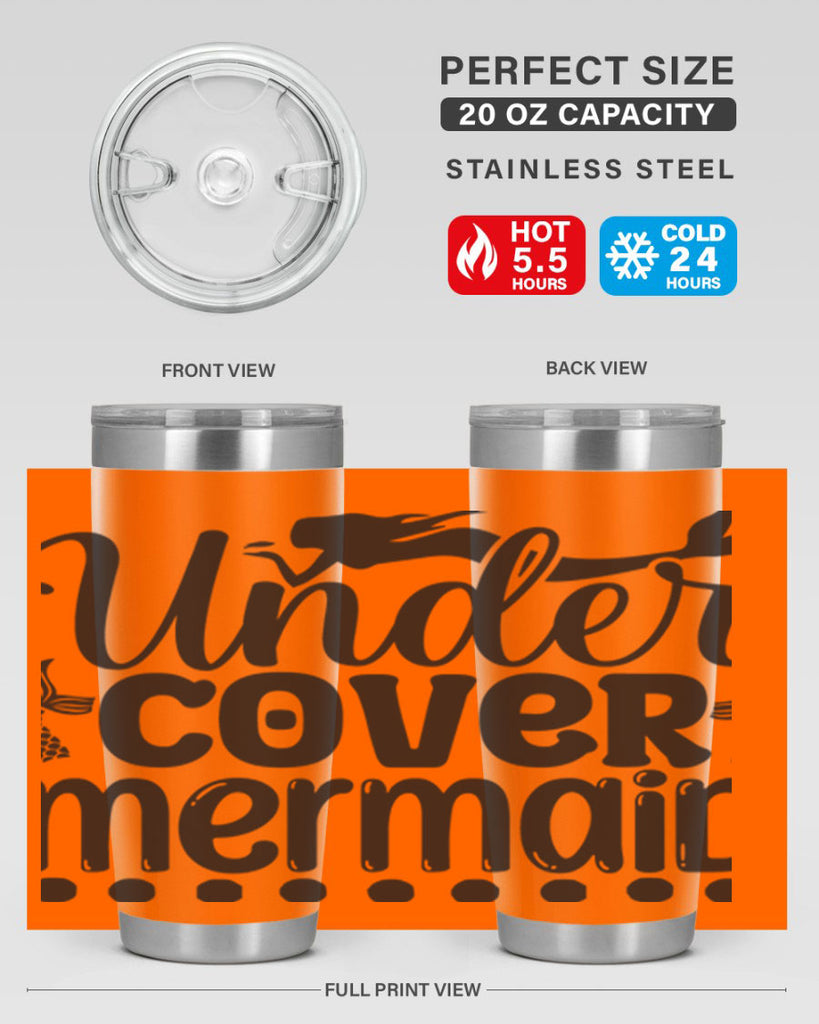 Under cover mermaid 649#- mermaid- Tumbler