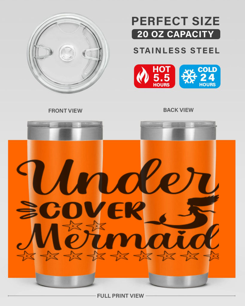 Under cover mermaid 650#- mermaid- Tumbler