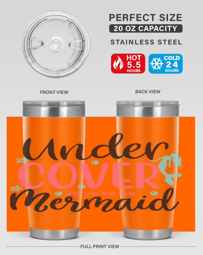 Undercover Mermaid 656#- mermaid- Tumbler