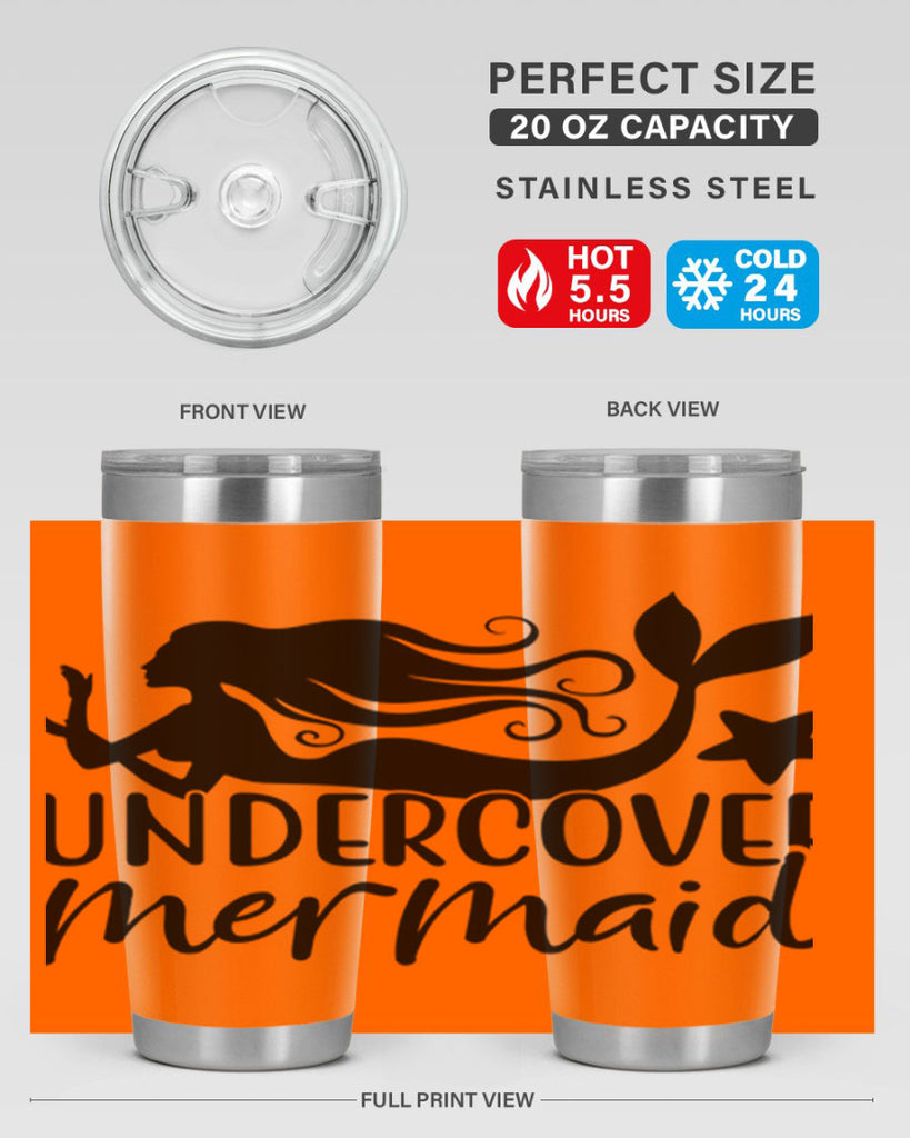 Undercover mermaid 657#- mermaid- Tumbler