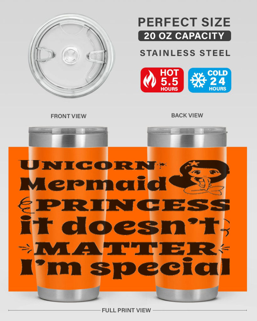 Unicorn Mermaid princess it doesnt 661#- mermaid- Tumbler