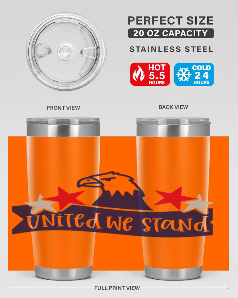 United We Stand Style 178#- Fourt Of July- Tumbler