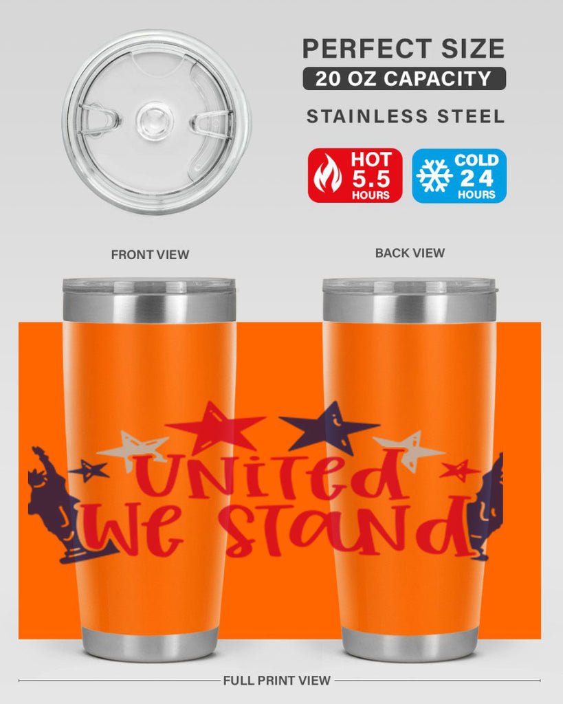 United We Stand Style 179#- Fourt Of July- Tumbler