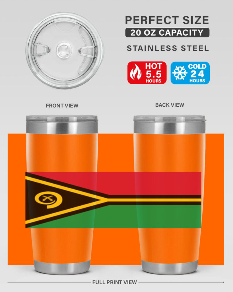 Vanuatu 7#- world flags- Tumbler