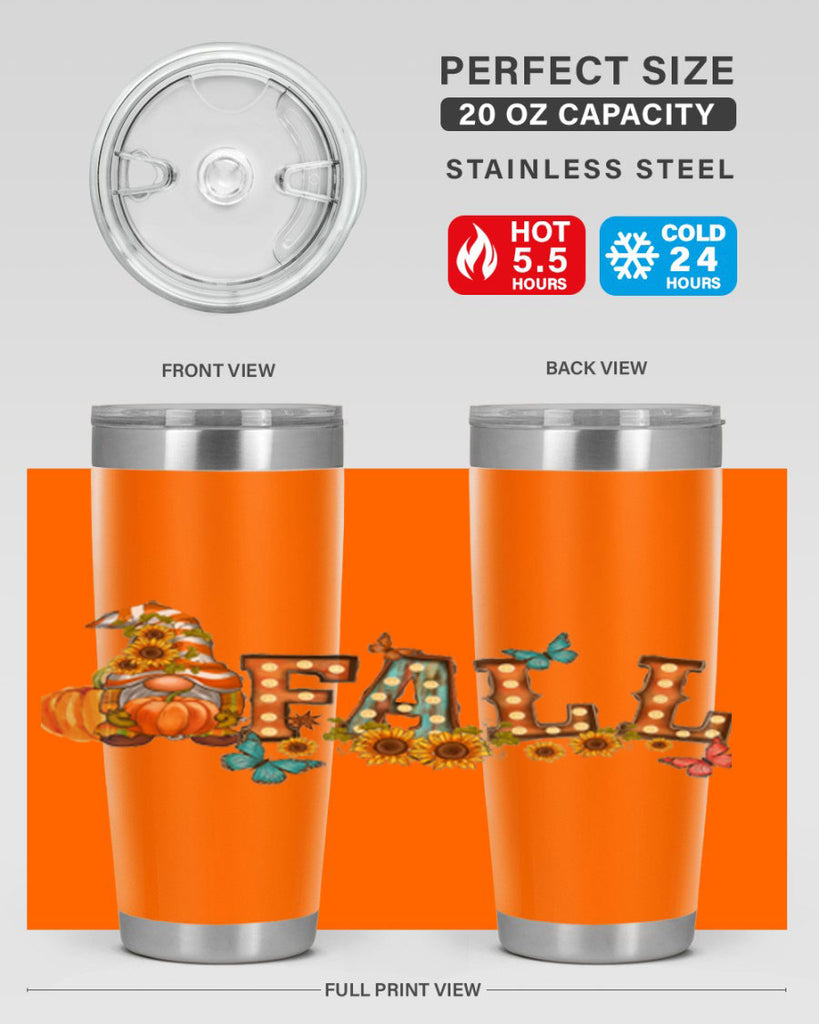 VintageFallGnome 626#- fall- Tumbler