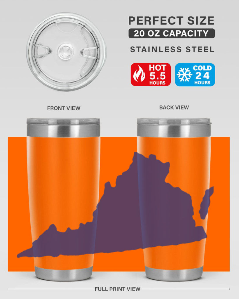 Virginia 5#- stateflags- Tumbler