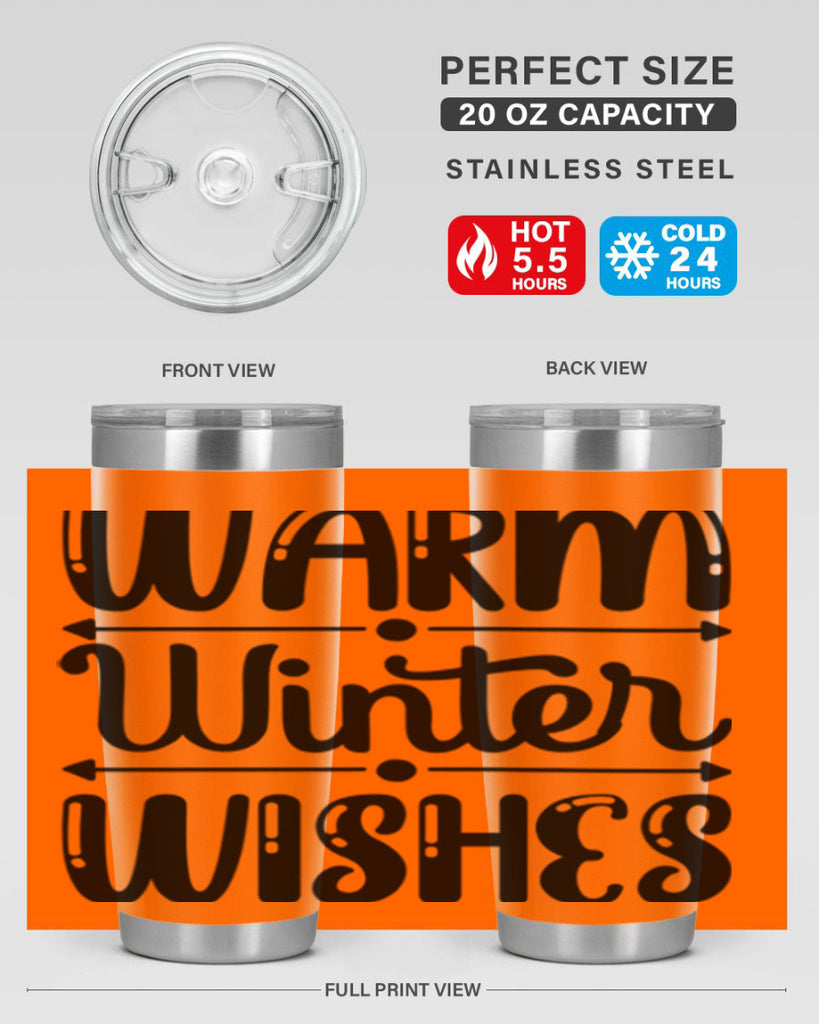 Warm Winter Wishes 463#- winter- Tumbler