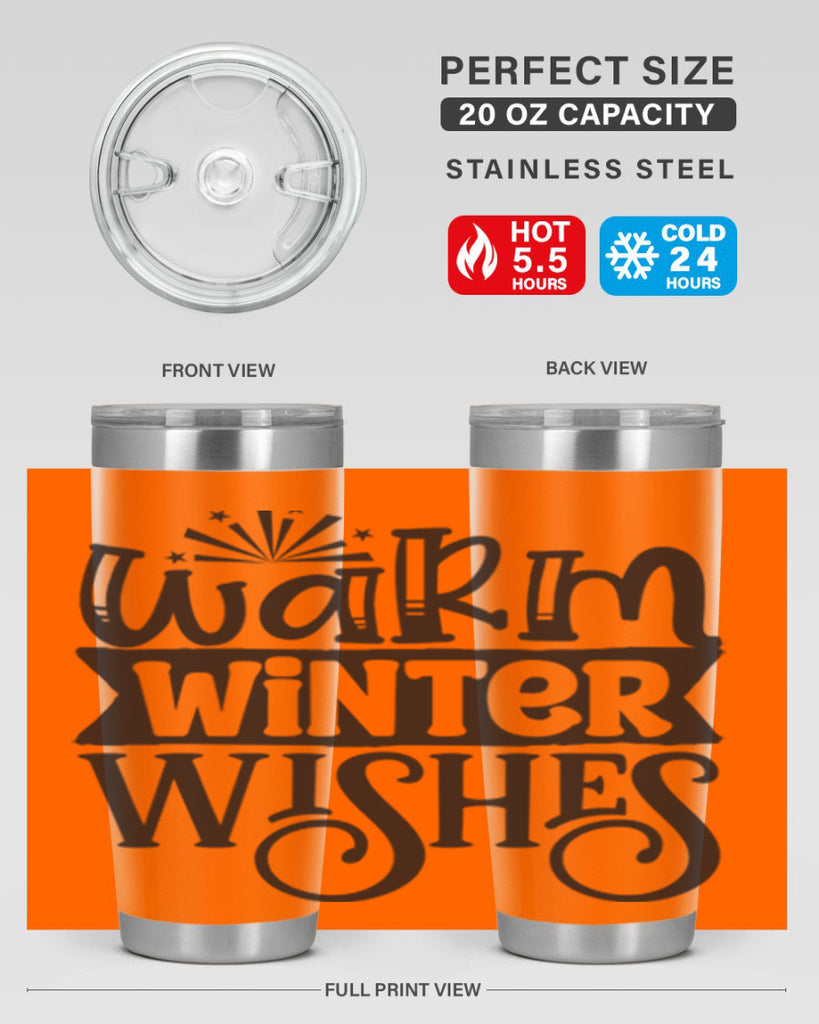 Warm winter wishes 462#- winter- Tumbler