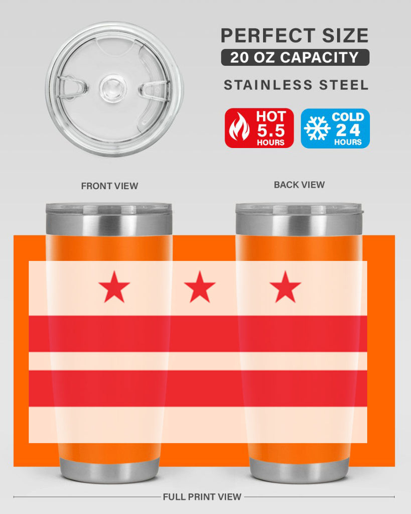 Washington DC 5#- Us Flags- Tumbler