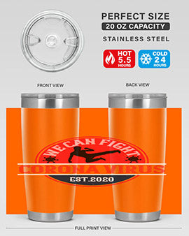We Can Fight Corona Virus Est Style 11#- corona virus- Tumbler