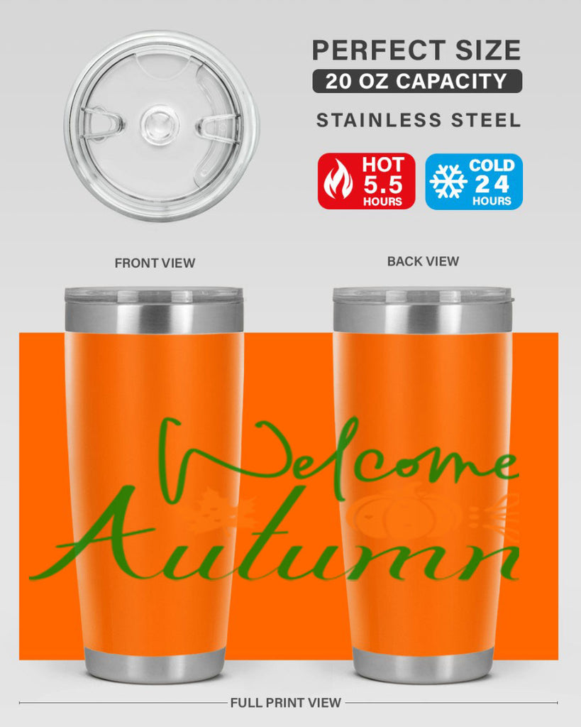 Welcome Autumn 627#- fall- Tumbler