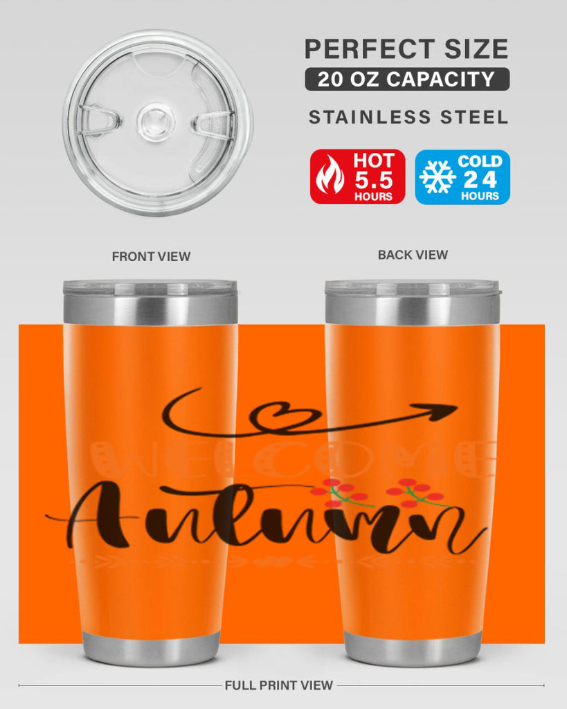 Welcome Autumn 628#- fall- Tumbler