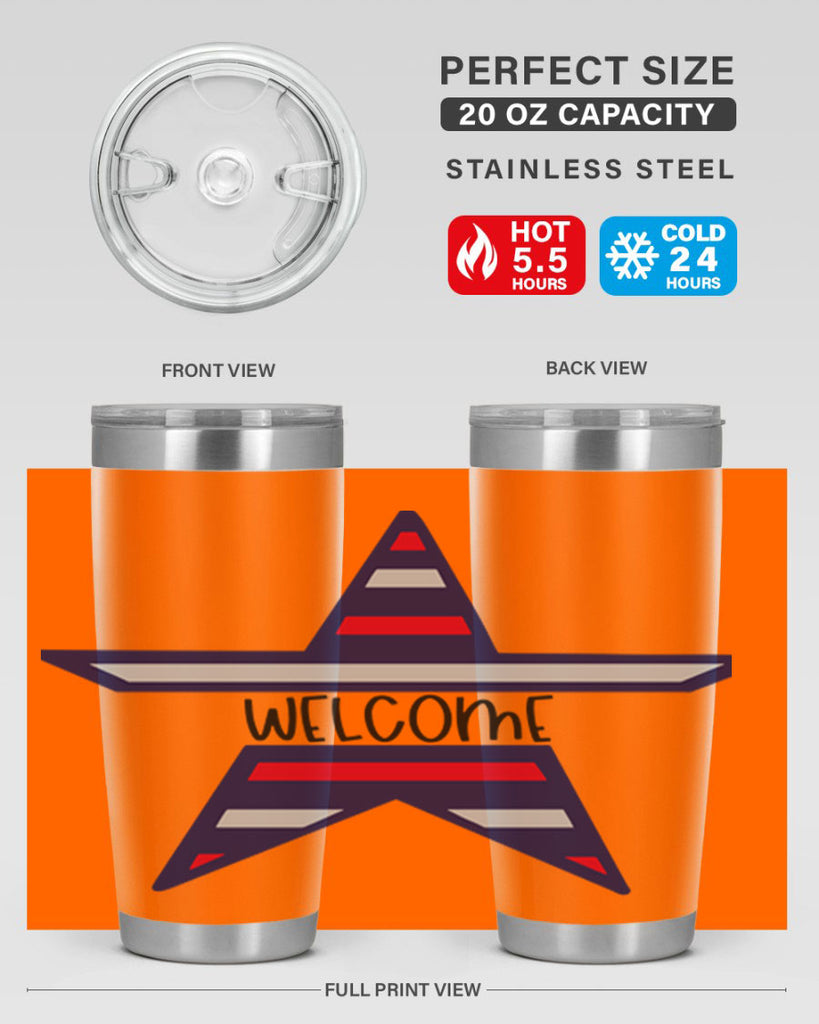 Welcome Style 186#- Fourt Of July- Tumbler