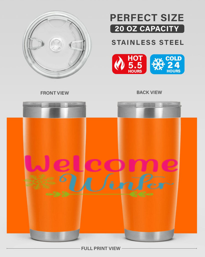 Welcome Winter 473#- winter- Tumbler