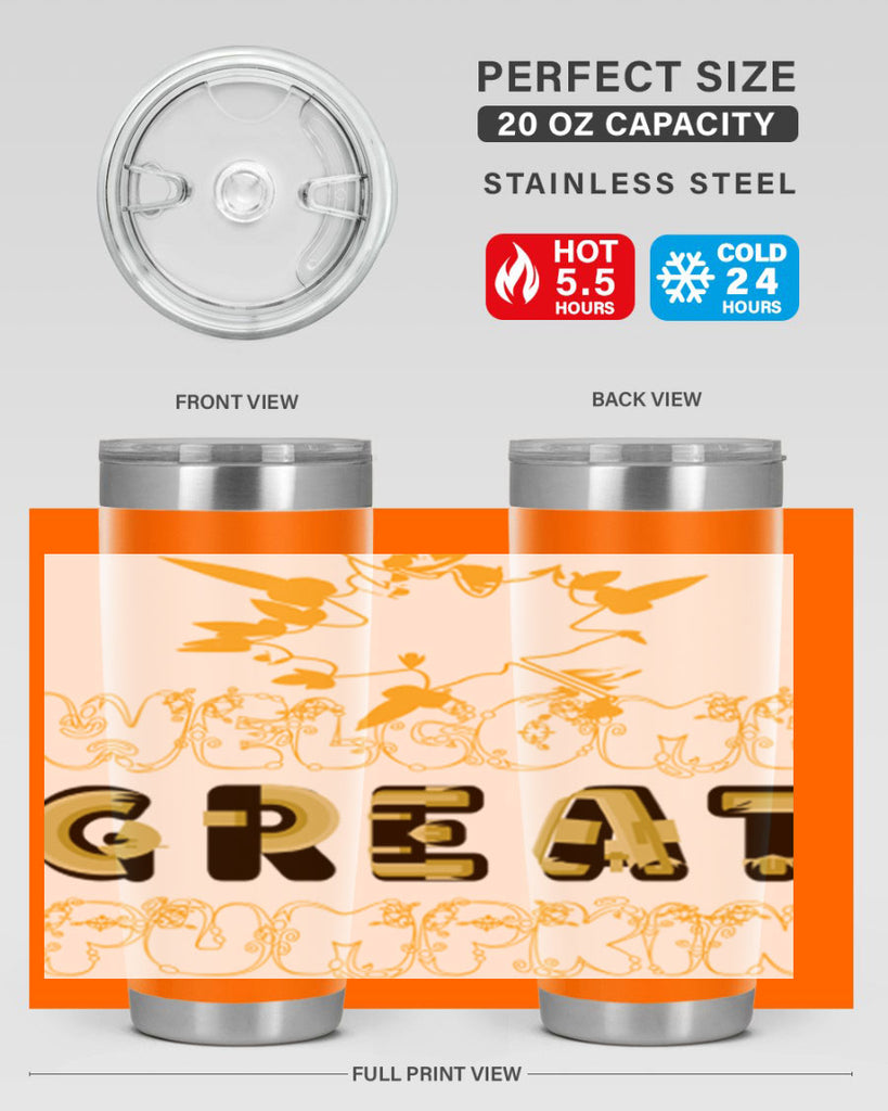 WelcomeGreatPumpkindesign 639#- fall- Tumbler