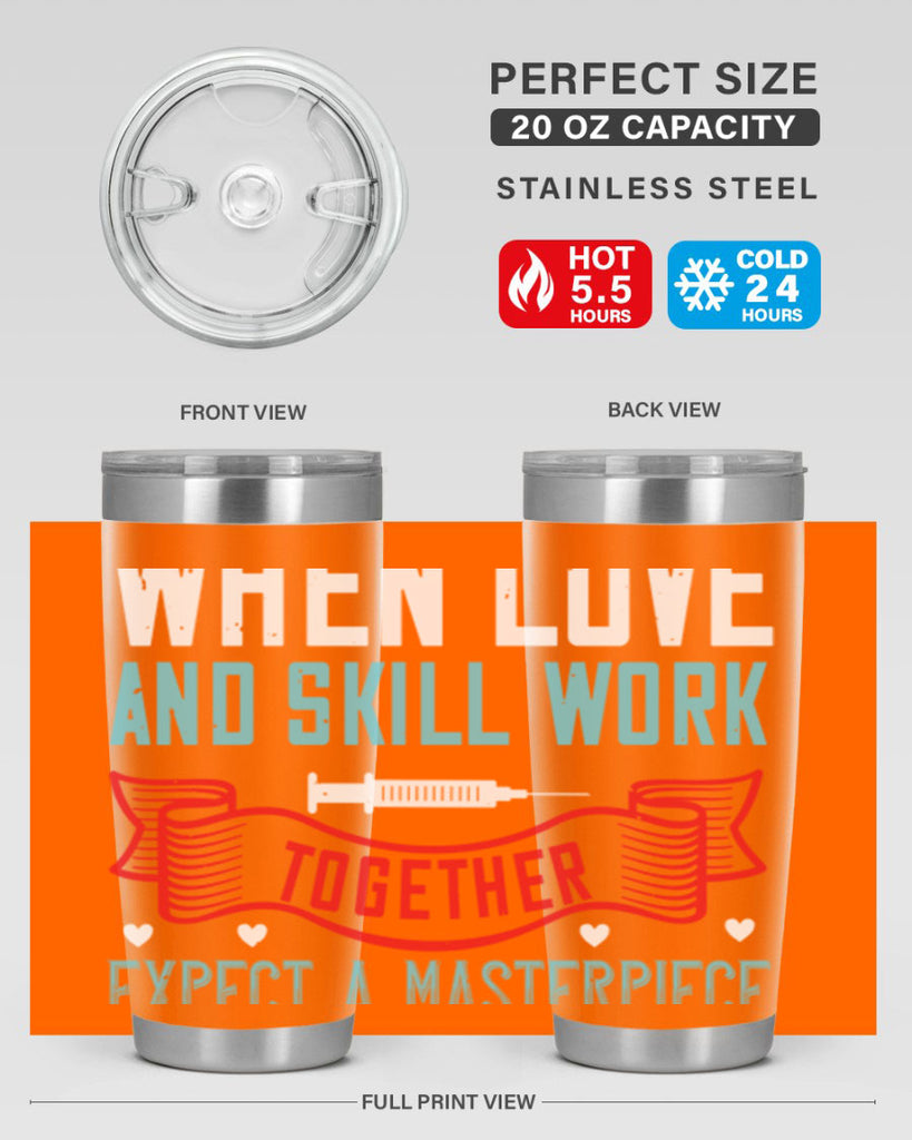 When love and skill work together expect a masterpiece Style 254#- nurse- tumbler