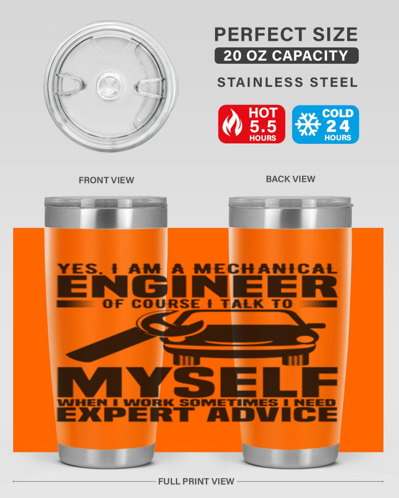 Yes I Am A Mechanical Style 1#- engineer- tumbler
