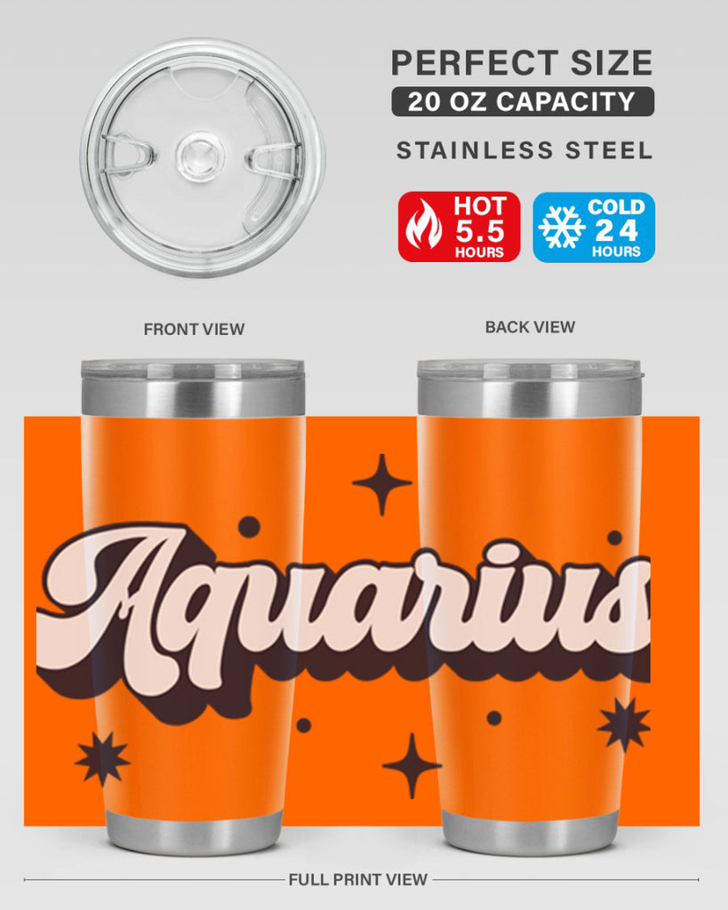 aquarius 82#- zodiac- Tumbler