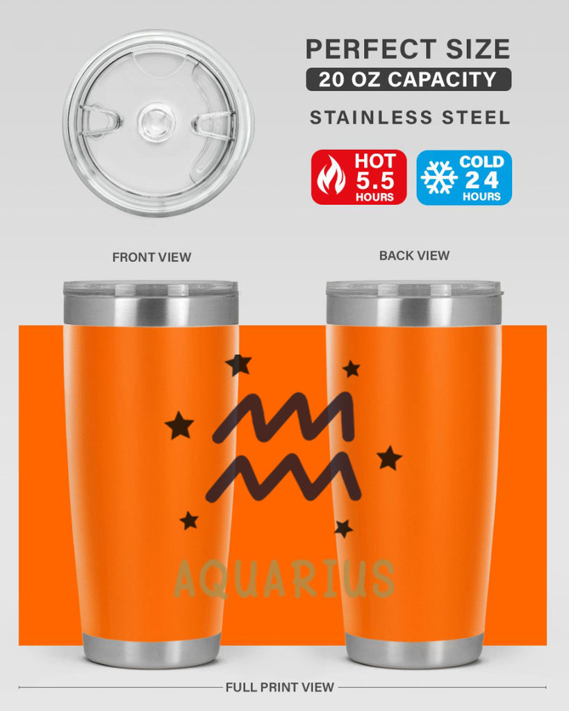 aquarius 83#- zodiac- Tumbler